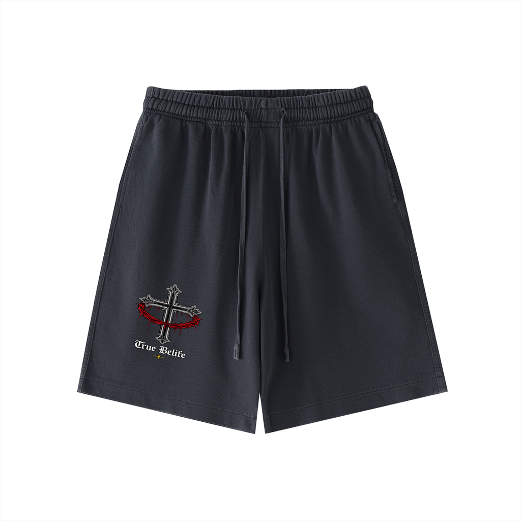 Tears Of Heaven Vintage Wash Cotton Shorts